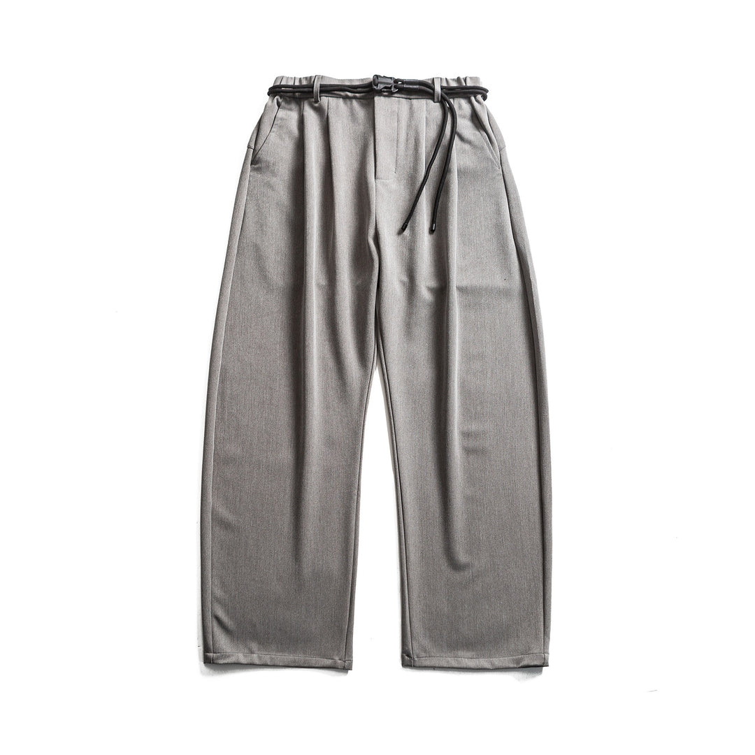 Women wide high-waisted jeans with pleats, drawstring belt, and culotte cut Mune Fashion