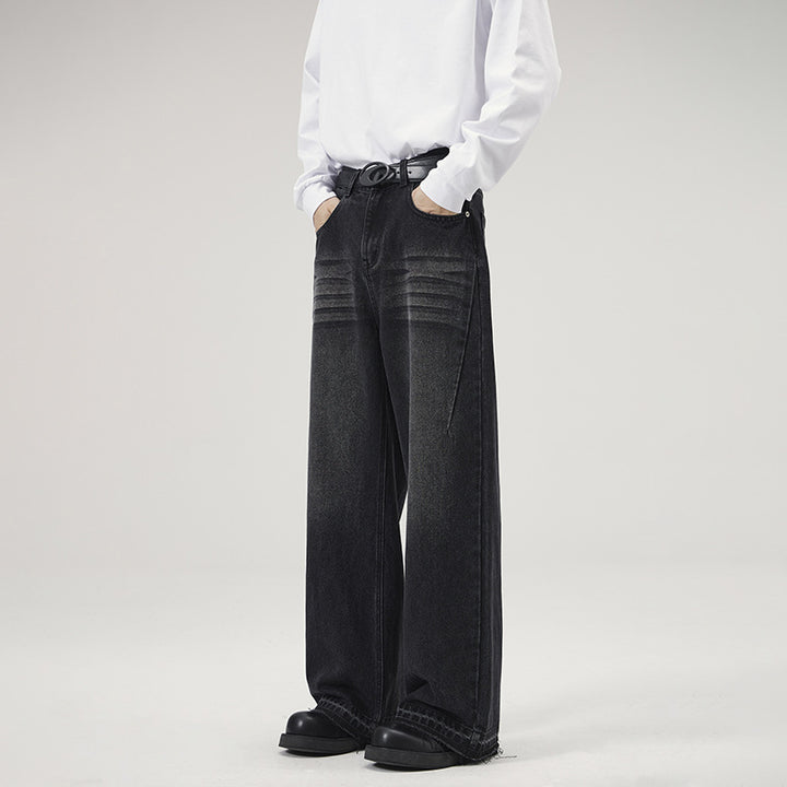 Men's Wide Relaxed Denim Jeans in Marlene Baggy Cut Mune Fashion