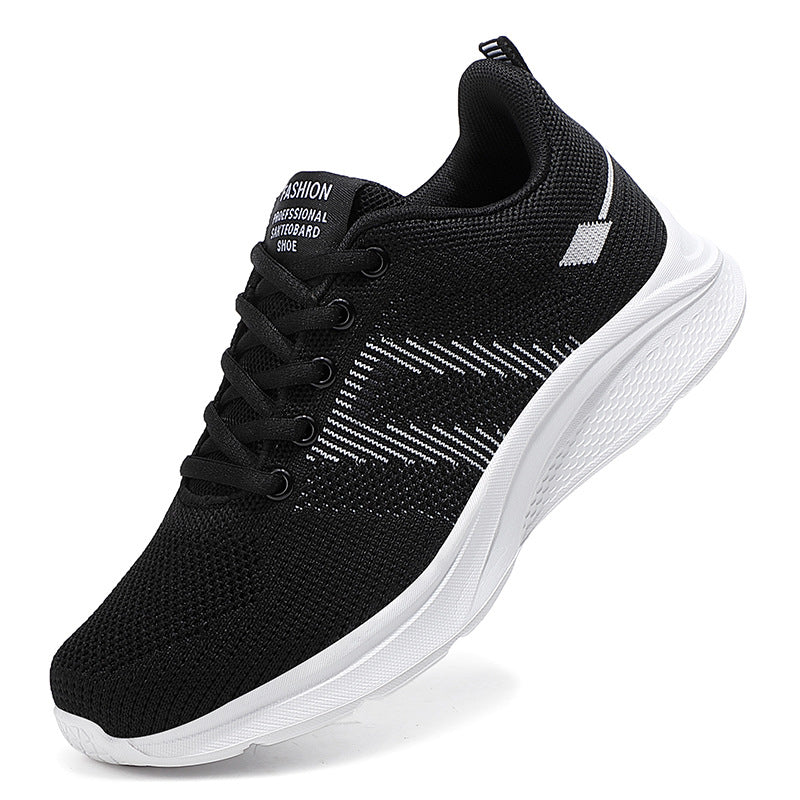 Women's lightweight knitted fitness sneakers with seamless upper material, adaptive EVA cushioning, and ergonomic heel padding Mune Fashion