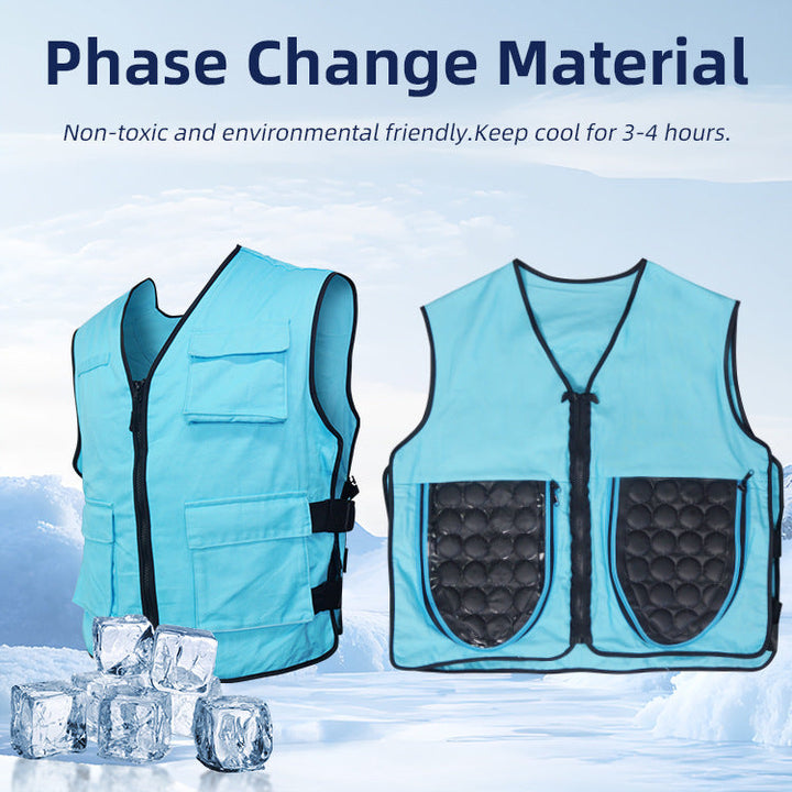 Unisex nan Kühl vest with removable gel cooling pads and adjustable side buckles Mune Fashion