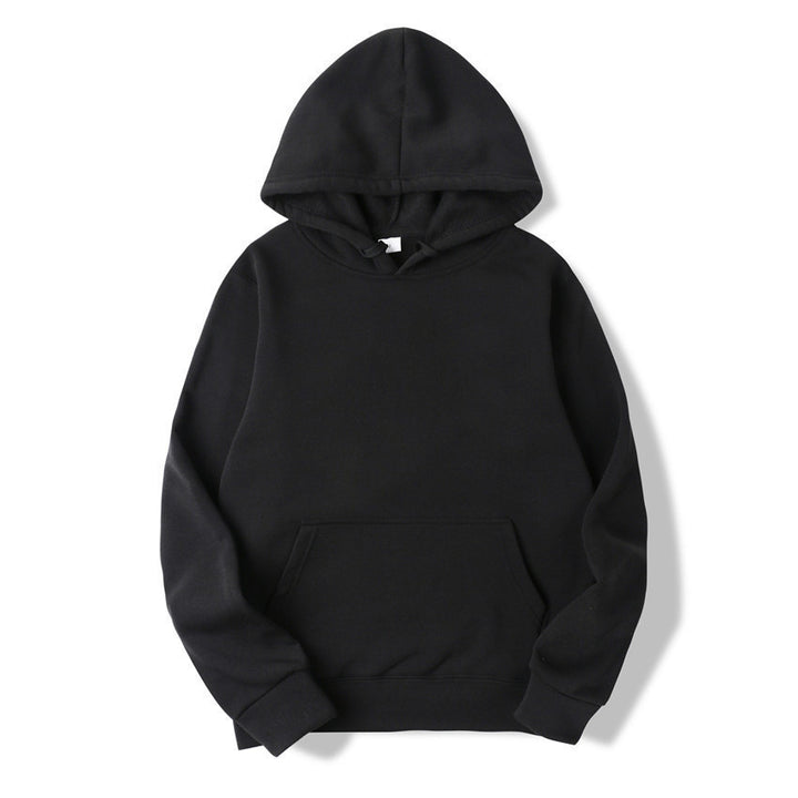 Unisex plain hoodie with kangaroo pocket, ribbed cuffs and relaxed fit Mune Fashion