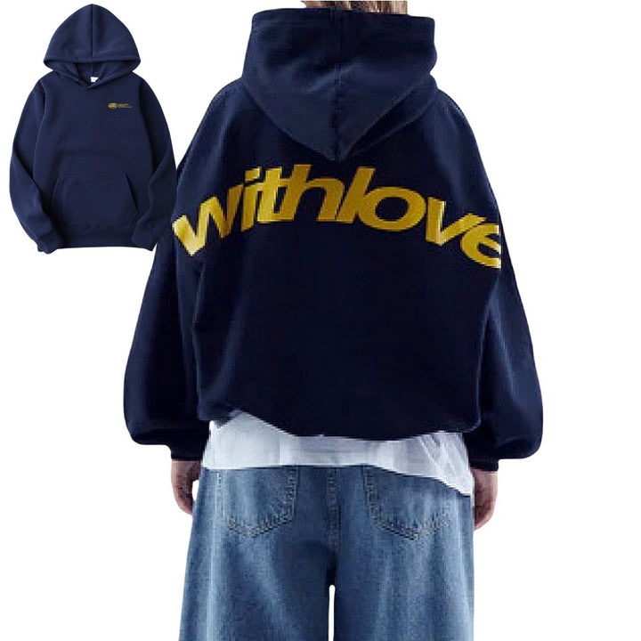 Unisex oversized hoodie with large back print, kangaroo pocket and ribbed cuffs Mune Fashion