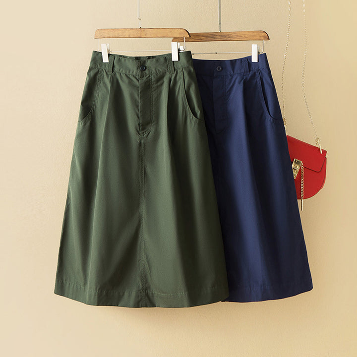 Women's Elegant Midi Skirt Mune Fashion