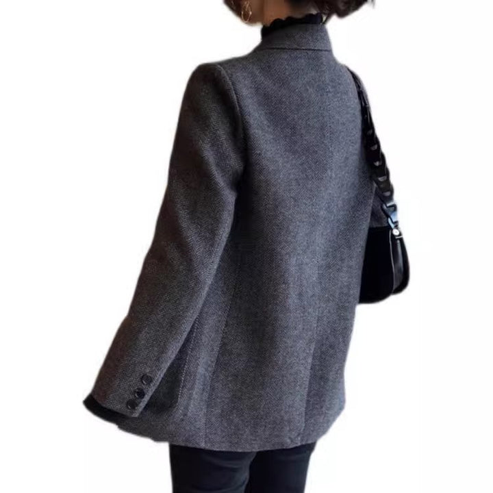 Women Elegant Tweed Blazer Mune Fashion