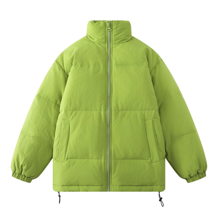 Unisex Oversize Padded Jacket with High Collar and Drawstring Drune