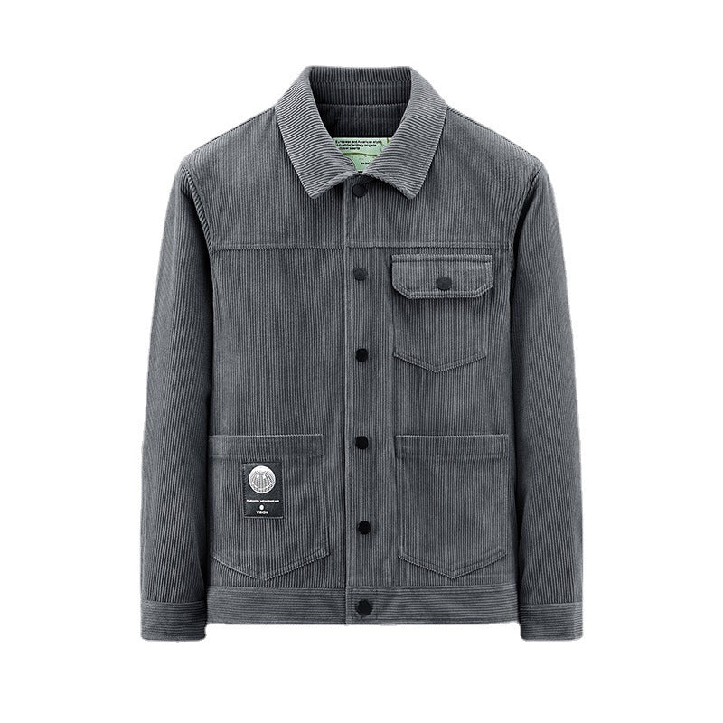 Men's Casual Cord Jacket with Practical Pockets Mune Fashion 1787797822