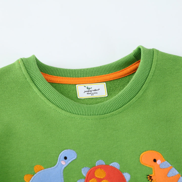 Kids Sweatshirt with Colorful Dinosaur Design Mune Fashion