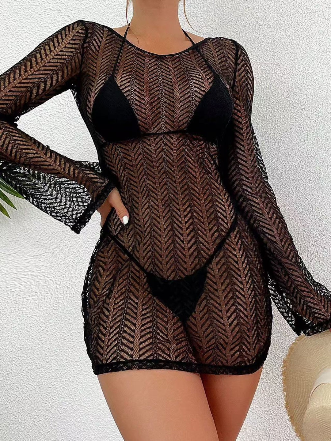 Women's Elegant Net Beach Dress Mune Fashion