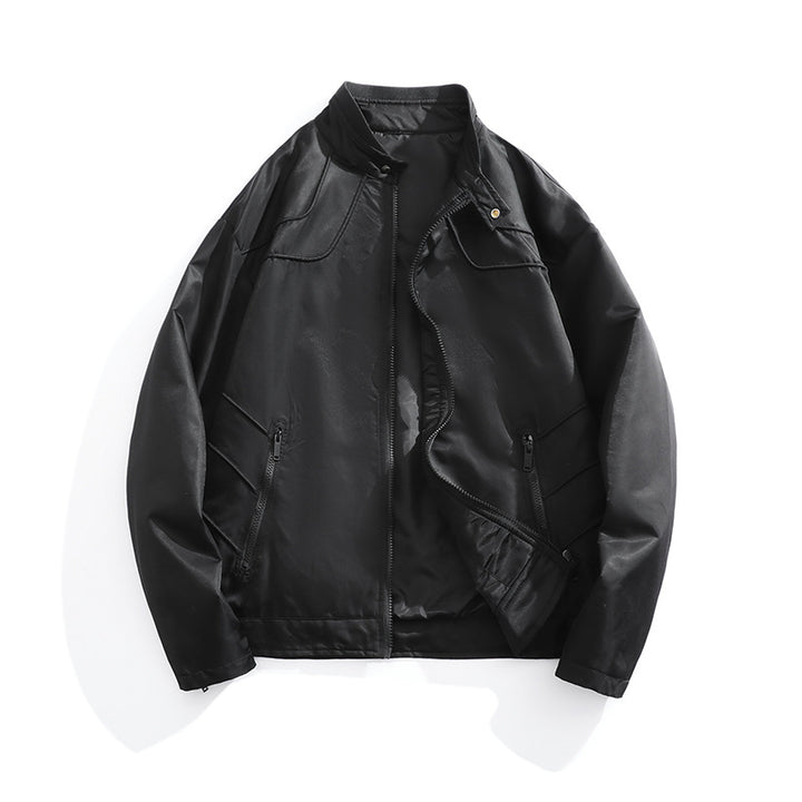 Men's stylish transitional jacket with high stand-up collar Mune Fashion