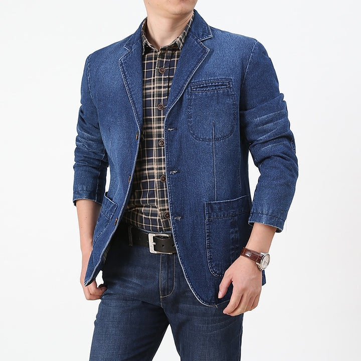 Men's Denim Blazer Mune Fashion