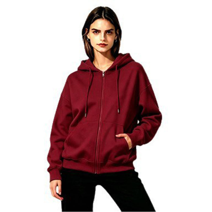Ladies Soft Hooded Sweatshirt with Full Zip Mune Fashion