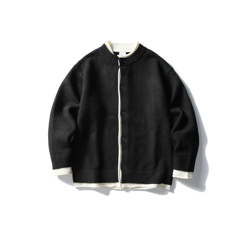 Unisex Boxy Cardigan with contrasting edges and ribbed finishes Mune Fashion