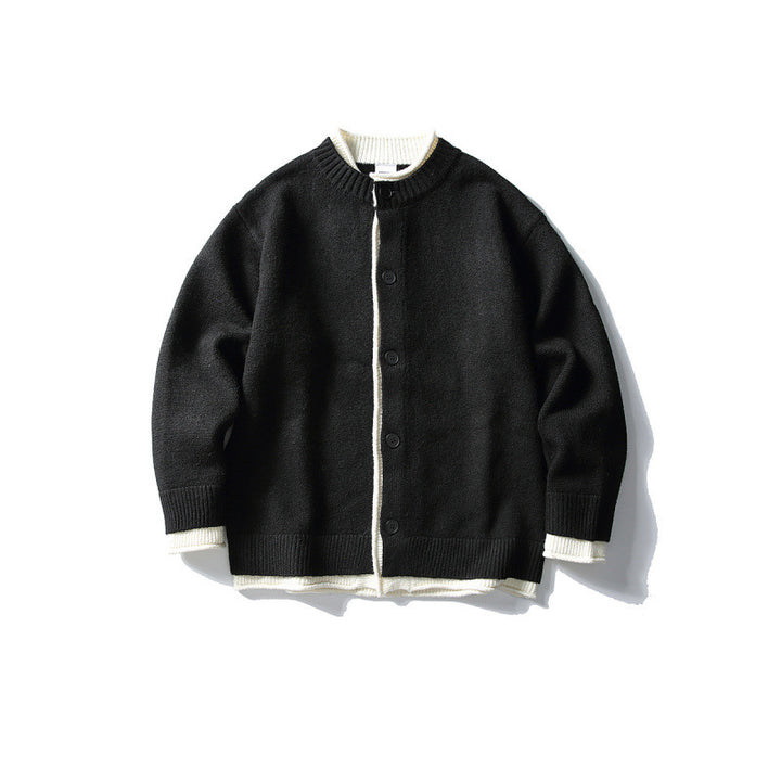 Unisex Boxy Cardigan with contrasting edges and ribbed finishes Mune Fashion