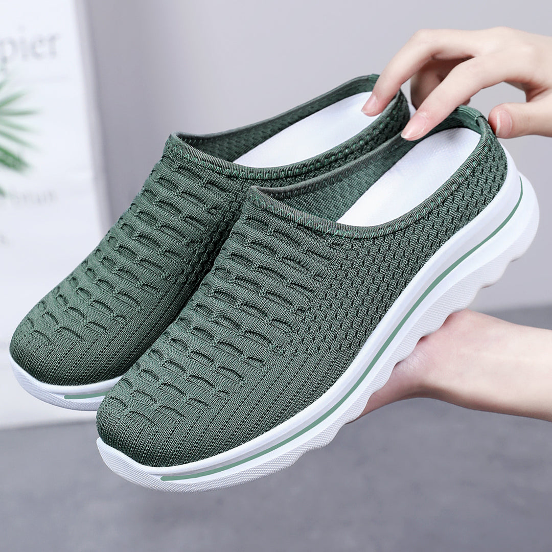 Women's seamless comfort slip-ons with knitted upper material and cushioned profile sole Mune Fashion