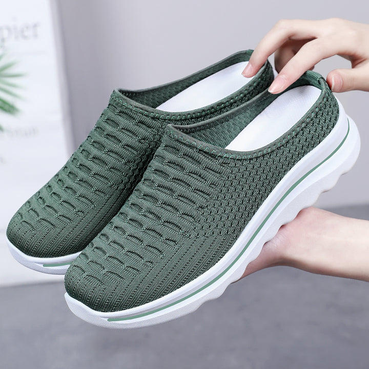 Women's seamless comfort slip-ons with knitted upper material and cushioned profile sole Mune Fashion