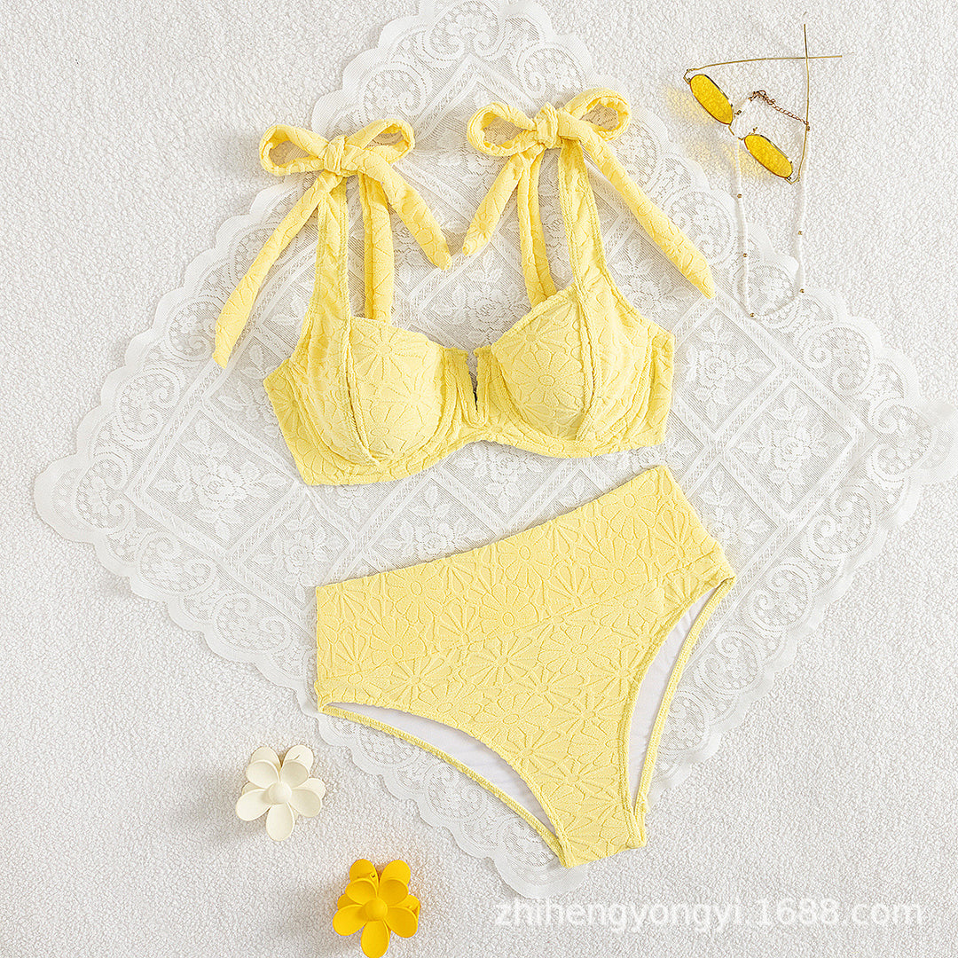 Women's High-Cut Bikini with Playful Tying System Mune Fashion