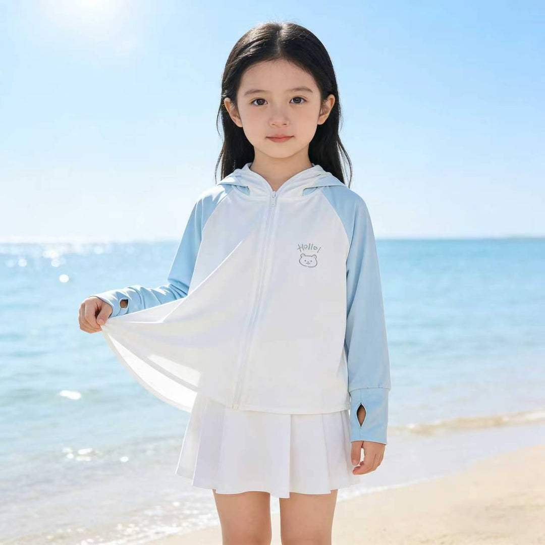 Girl Lightweight UV Protection Hoodie Mune Fashion