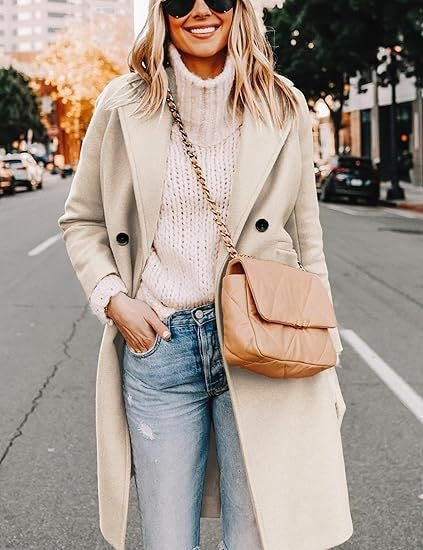 Women Elegant Wool Coat