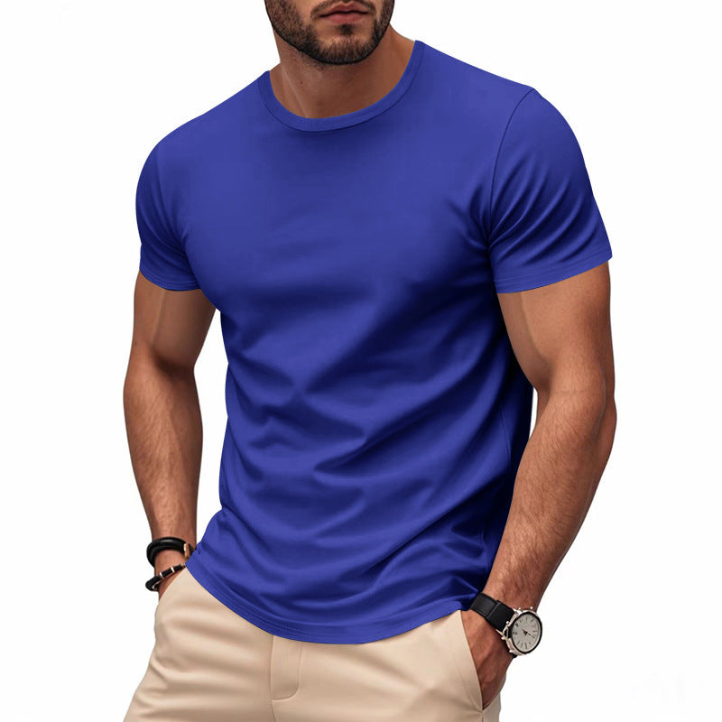 Men's lightweight short sleeve functional shirt with round neck, quick-drying stretch fabric and flat seams Mune Fashion