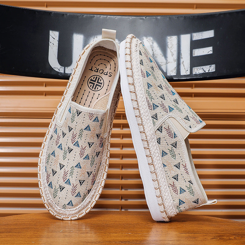 Women's Fashion Slip-On Shoes with Colorful Pattern