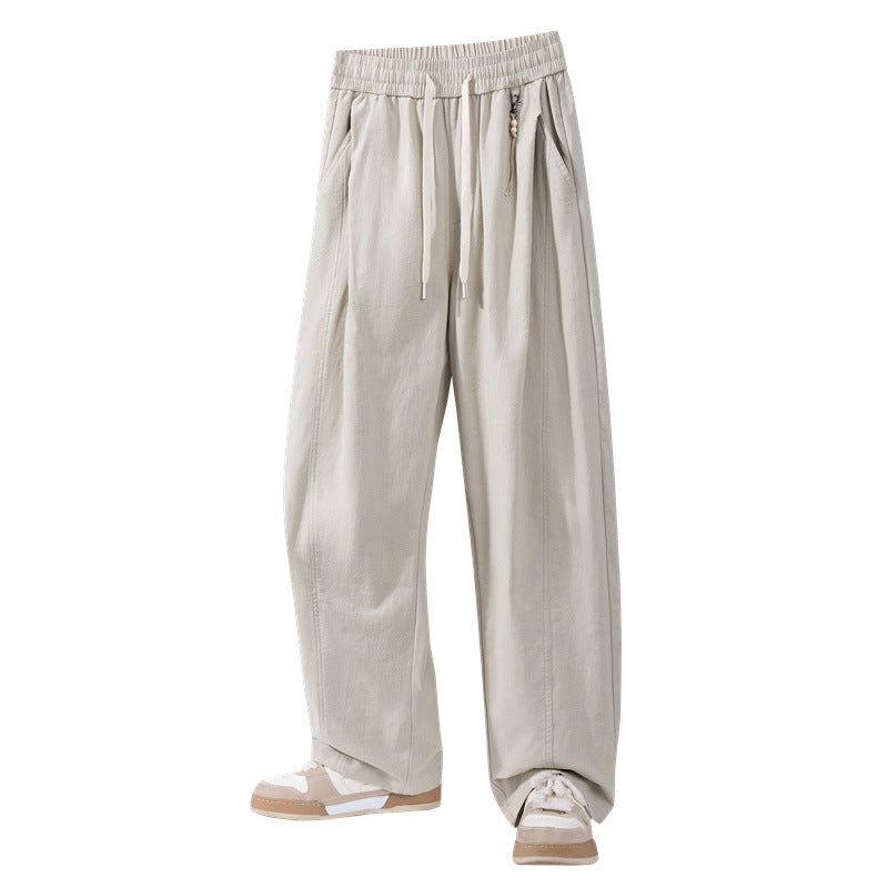 Men's casual pants with elastic waistband and practical pockets Mune Fashion