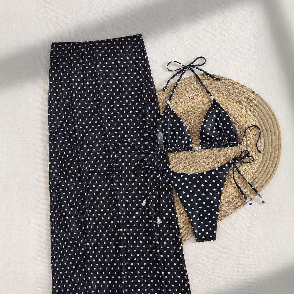 Ladies Stylish Beach Dress with Dots Mune Fashion