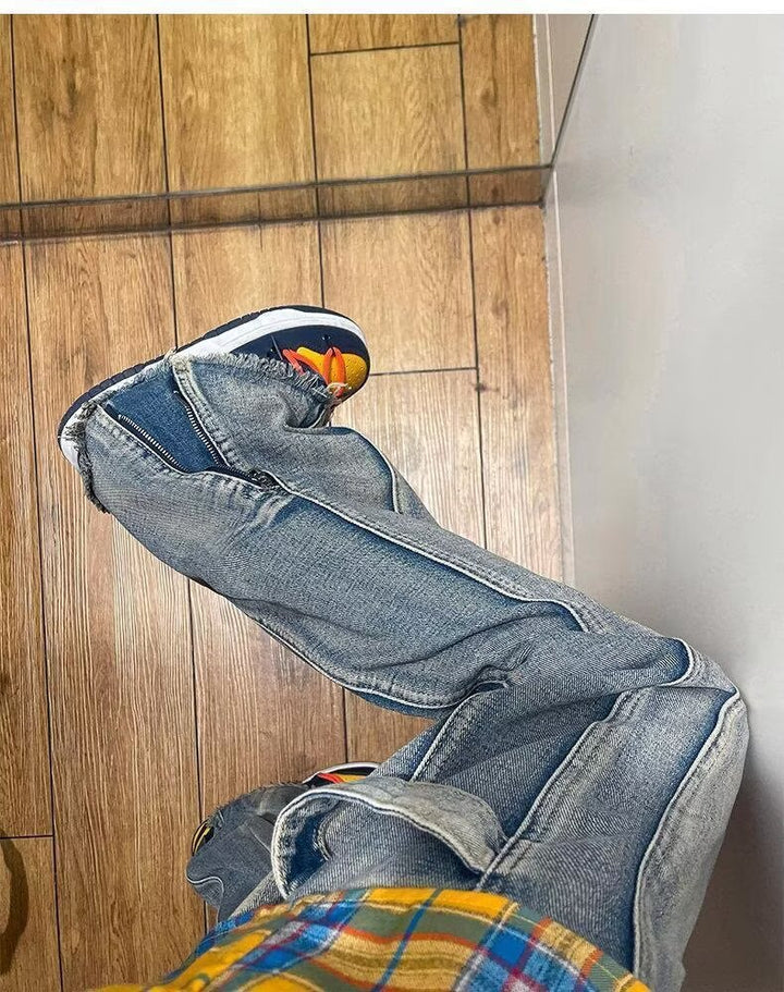 Men's Casual Cargo Jeans Mune Fashion
