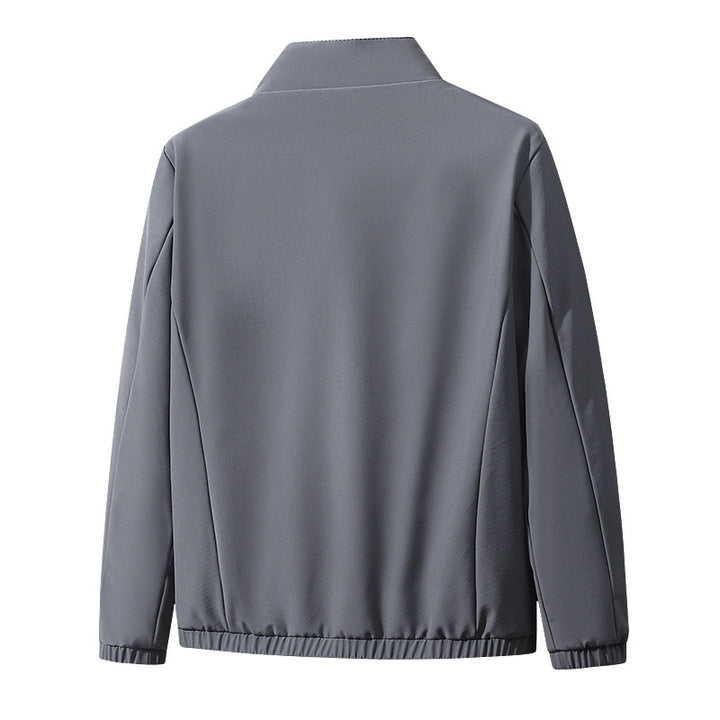 Men's modern comfort blouson with checked inner lining, concealed two-way zipper and elastic sleeve cuffs Mune Fashion