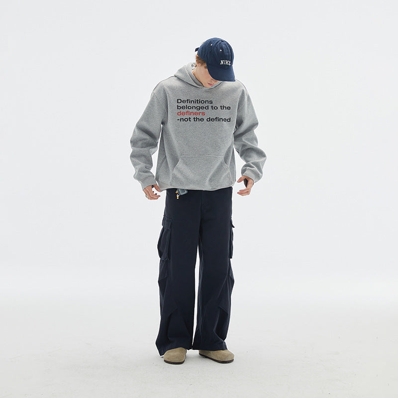 Unisex Oversize Hoodie made of cotton blend with kangaroo pocket and statement print Mune Fashion