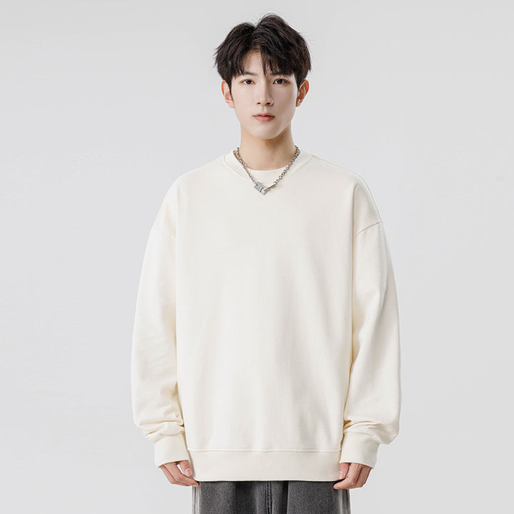 Unisex Oversize Sweatshirt with round neck, brushed inner lining and ribbed finishes Drune