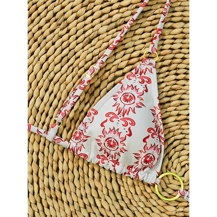 Women Triangle Bikini with unique Ring Closure Mune Fashion