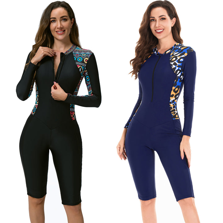 Women's Sporty Long Sleeve Swimsuit Mune Fashion