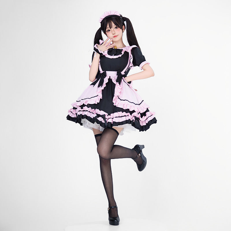 Girls playful costume dress with ruffles and cat ears Mune Fashion
