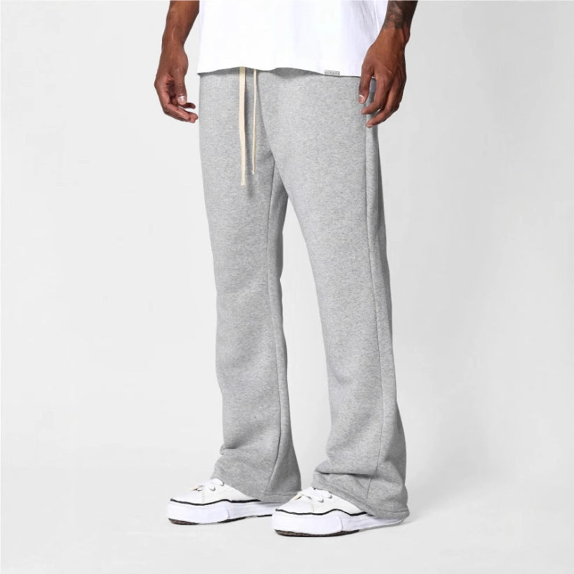Men's loosely cut jogging pants with straight leg and elastic drawstring waistband Mune Fashion