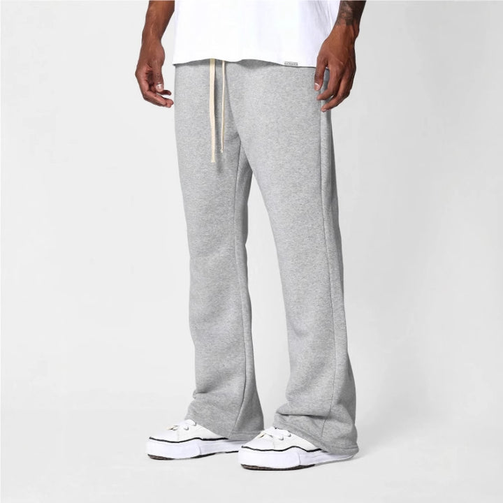 Men's loosely cut jogging pants with straight leg and elastic drawstring waistband Mune Fashion