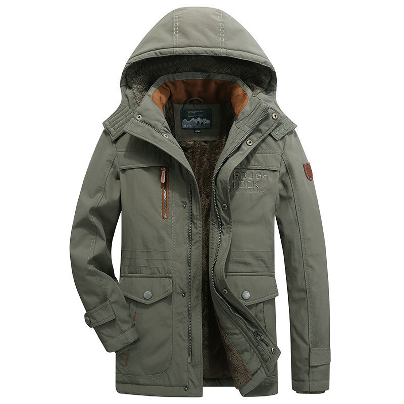Men's Utility Parka in Expedition Style with Teddy Fleece Lining and Hood Mune Fashion
