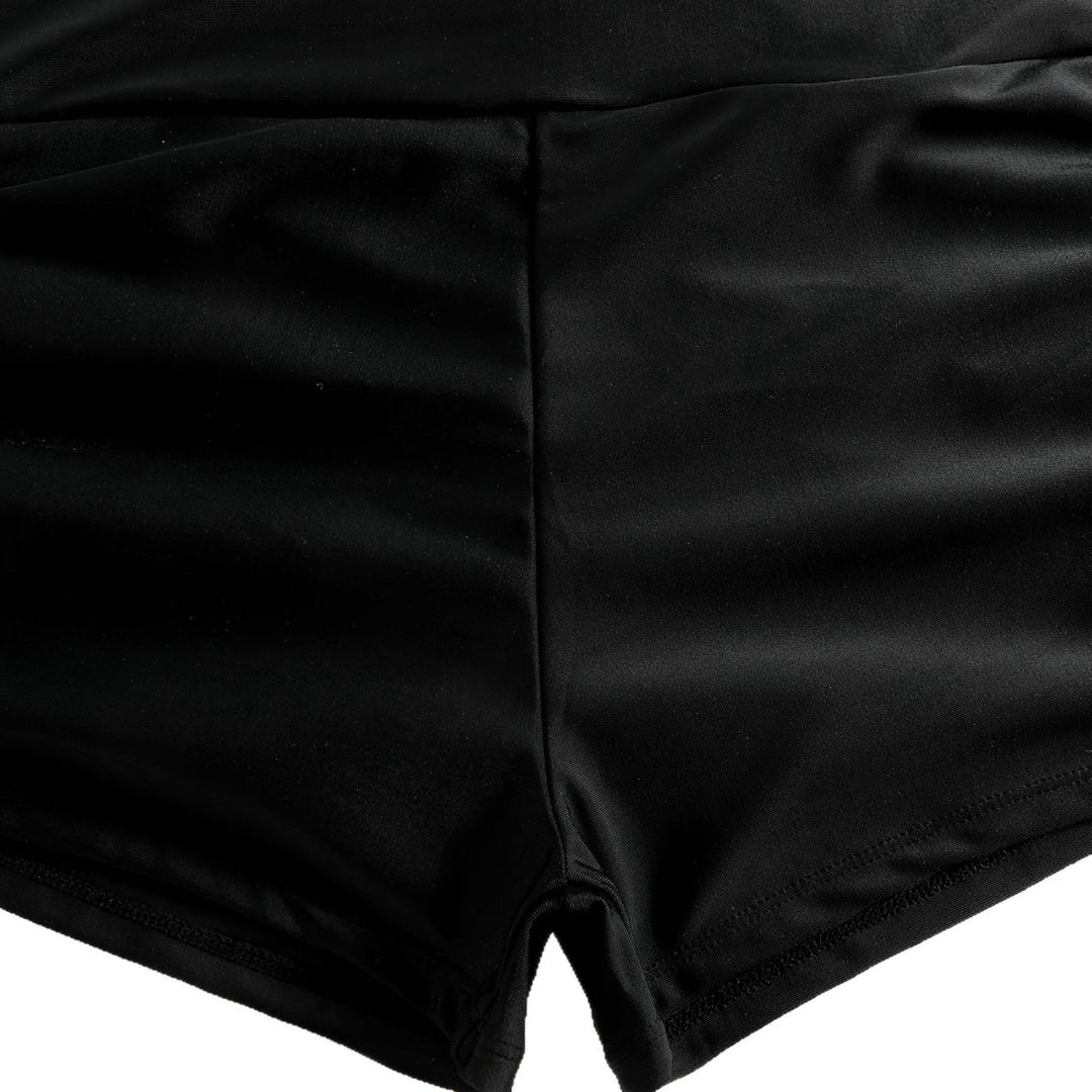 Women's Crop Bikini Top with Ruffled Swim Shorts Mune Fashion