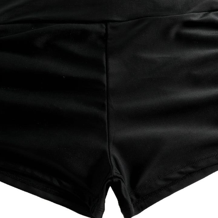 Women's Crop Bikini Top with Ruffled Swim Shorts Mune Fashion