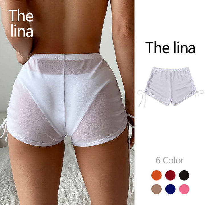 Ladies Comfortable Swim Shorts with Ruffle Details Mune Fashion