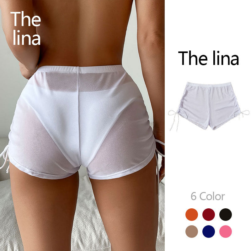 Ladies Comfortable Swim Shorts with Ruffle Details Mune Fashion