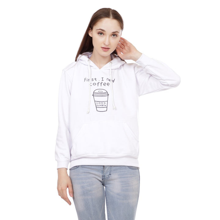 Unisex cool hoodie with Coffee-To-Go graphic, kangaroo pocket, and adjustable hood Mune Fashion
