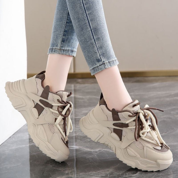 Women's Chunky Sneakers with breathable mesh upper and sturdy profile Mune Fashion
