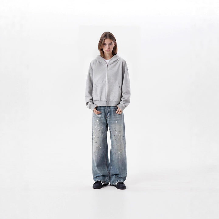 Women's Wide-Cut Jeans with Unique Destruction Details Mune Fashion