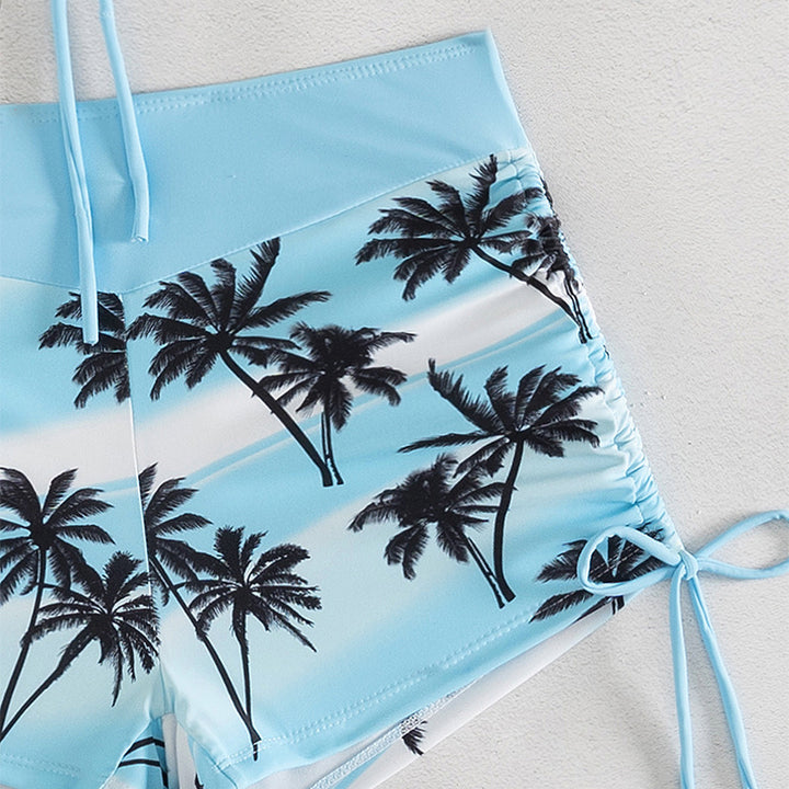 Ladies bikini set with intricate knot design and high-cut shorts Mune Fashion