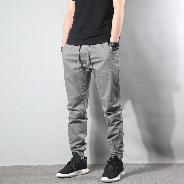 Men's Comfortable Cargo Pants with Elastic Waist Mune Fashion