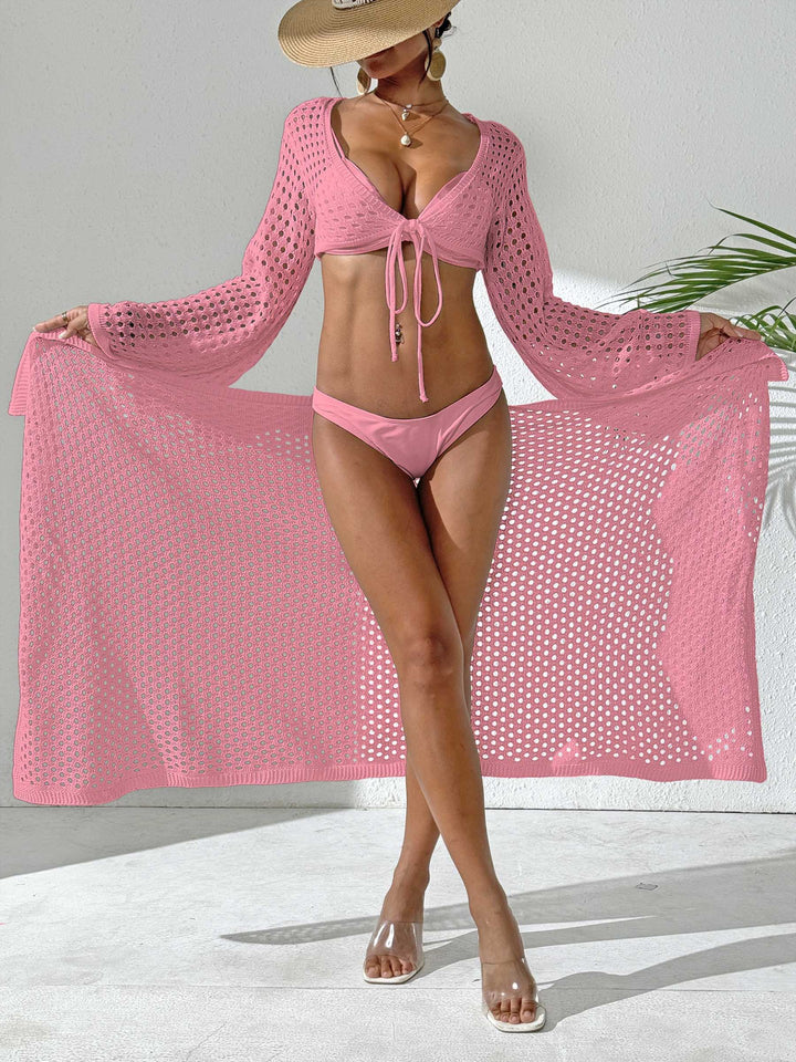 Women's Fashion Crochet Beach Cover-Up Mune Fashion