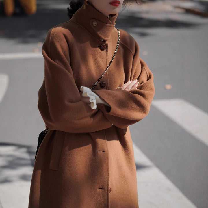 Women Fashionable Oversized Wool Jacket Mune Fashion
