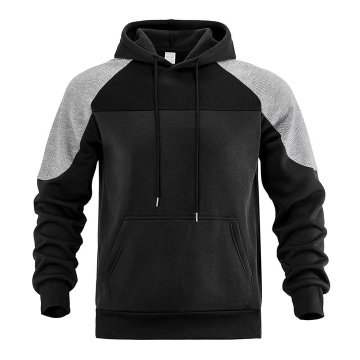 Men's hoodie with structured shoulder inserts and kangaroo pocket Mune Fashion