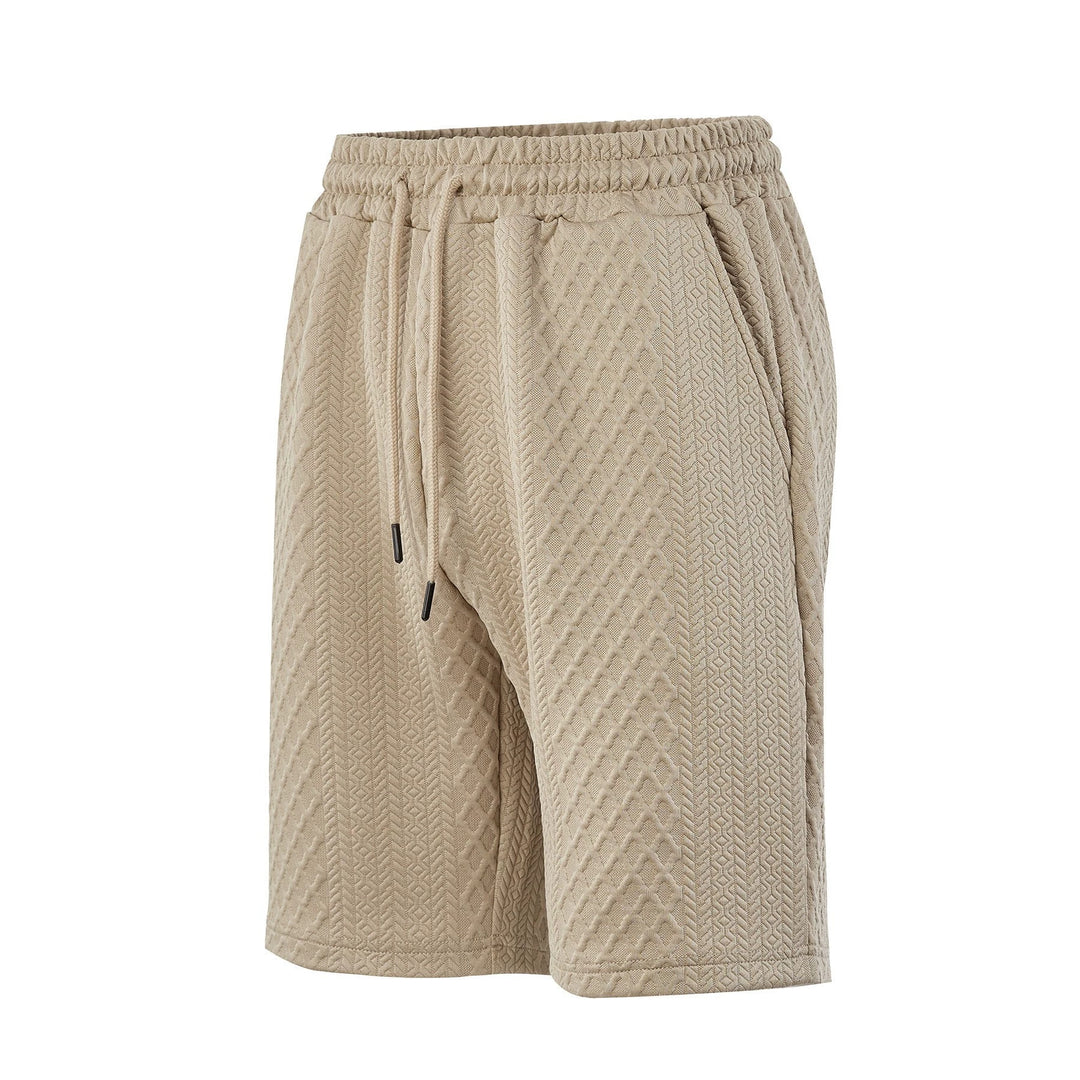 Men's structured lounge shorts with elastic waistband drawstring and side pockets Mune Fashion