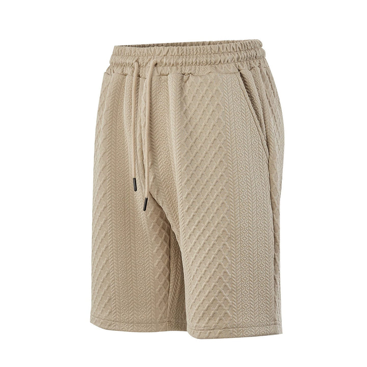 Men's structured lounge shorts with elastic waistband drawstring and side pockets Mune Fashion